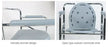 Commode Chair Folding Chrome 696