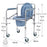 Commode Chair Folding Chrome 696